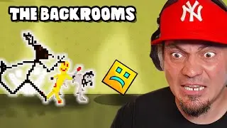 🧊 Znalazłem THE BACKROOMS w GEOMETRY GRASZ! Oraz gram w WASZE MAPKI! | Geometry Dash #16