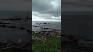 Корсаковский порт. Швартовка судна