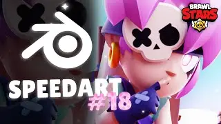 SPEEDART #18 - Penny (New Zhar's Overlay) | Brawl Stars Blender