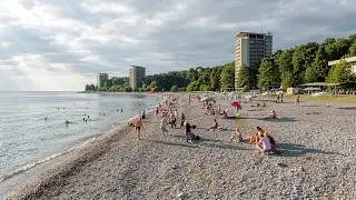 Lost Abkhazia.  6 - Pension Pitsunda. Theft on the beaches (link under the video)