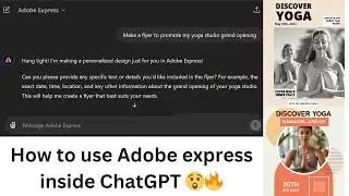 How to use Adobe express inside ChatGPT with agents | Adobe | OpenAI | GPT agents | Generative AI