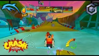 Crash Tag Team Racing (GameCube) Android Gameplay | Dolphin Emulator