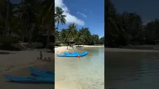 😍STUNNING BEACH IN MOOREA, TAHITI🇵🇫 #shorts #moorea #tahiti