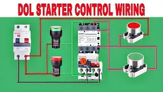 Dol starter control wiring connection #electrical #tools #electric #motor#tricks@electrictrick358