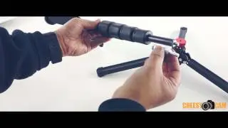 Modded Carbon Fiber Monopod with Swiveling Base Tripod Foot