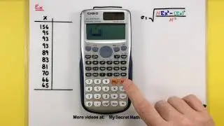 Statistics - Calculating standard deviation using a Casio fx-115ES Plus calculator