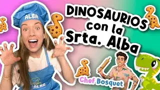 Dinosaur Cookies for Kids | Learn with Miss Alba | Cooking for Kids
