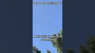 72 Year old Vietnam Warbird flyover - Cessna O-1 Bird Dog