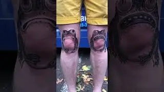 cool knee tattoo  