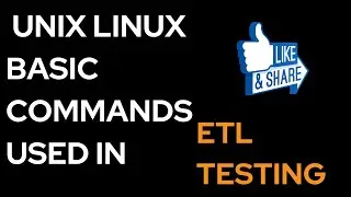 Unix Linux Basic Commands Used in ETL Testing
