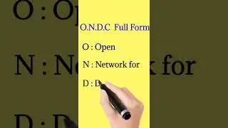 O.N.D.C  Full form |  full form of ONDC  |  