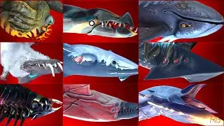 ALL LEVIATHAN and ALL CREATURE DEATH in SUBNAUTICA BELOW ZERO