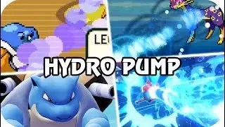 Evolution of Pokémon Moves - HYDRO PUMP (1996 - 2019)
