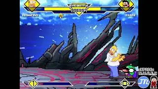 MUGEN Homero (me) vs SMM2 SMW Luigi (AI)