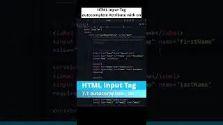 HTML Input Tag with Autocomplete Attribute: ON Value Explained! 