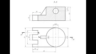 Урок Ступенчатый разрез в AutoCAD