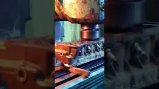 фрезерование головки ваз под газ#газ#нива#гбо