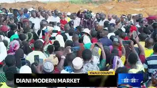Ruto in Diani, Mombasa county.