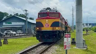 Panama Canal Railway Company PCRC #1856 EMD F40PH Entrando a la estacion de carga.