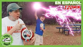 Dinosaurios vs Vengadores: Batalla Endgame | 🦖 T-Rex Rancho | Moonbug Kids - Parque en Vivo!