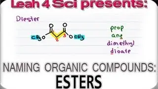 Naming Esters - Organic Chemistry IUPAC Naming by Leah4sci