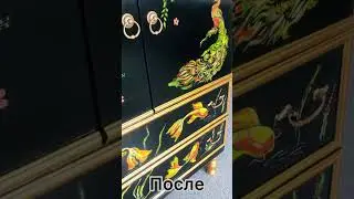 Ручная роспись по #переделкамебели  мебели