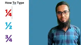 How to Type ½, ⅓, and ¼ Fractions in MS Word  Easy Tutorial