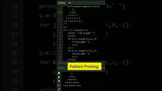pattern Printing in python 