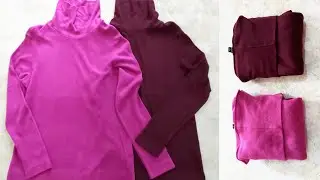 CARA MELIPAT SWEATERS TURTLENECK UNTUK TRAVELING AGAR TIDAK MAKAN TEMPAT