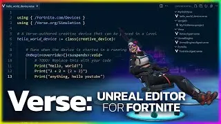Programming Fortnite: Verse in UEFN