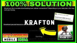 DOWNLOAD PAUSED BECAUSE WIFI IS DISABLED PROBLEM SOLUTION IN BGMI | FIX BGMI DOWNLOAD OBB SERVICE