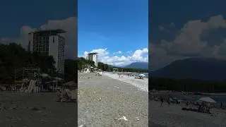 ШИРОЧЕННЫЕ ПЕСЧАНО-ГАЛЕЧНЫЕ ПЛЯЖИ ПИЦУНДЫ 🏝️ #абхазия #пицунда #путешествия #море #релакс #данхель