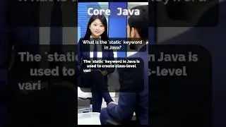 Java interview Questions #7 #java #interview #corejava #static #keyword  #corejava