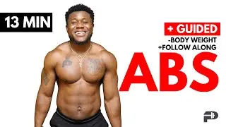 13-Minute Guided Abs Follow Along Workout - No Repeat!