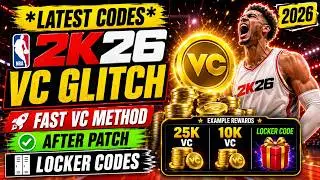 *LATEST CODES* NBA 2K26 VC Glitch 2026 🔥 Fast VC Method After Patch + Locker Codes