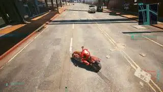Cyberpunk: trying the Akira famous Akira motorbike slide