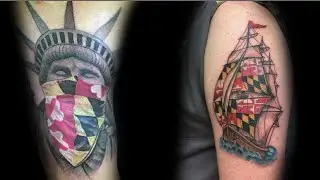 Maryland Flag Tattoos For Men 30+ designs