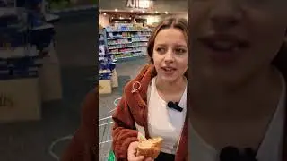 Попалась на охранника в магазине 