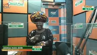 Akumaa Mama Zimbi displays pure Akan adowa dance in the studio