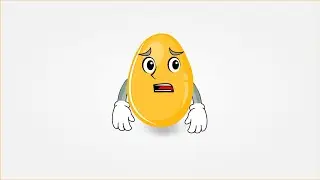 Draw an egg character in Adobe Illustrator