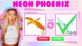 TRADING *FIRST EVER* NEON PHOENIX in Adopt Me!