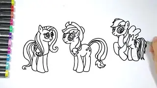 menggambar dan mewarnai My Little Pony part 2