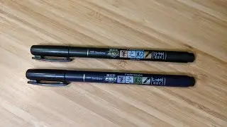 Tombow Fudenosuke Brush Pens - Hard vs. Soft Tip!