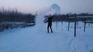Дубак челендж Кипяток на морозе