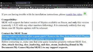 skse64 fix updated. How to fix skse64 2.0.17