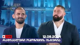 🔴რადიკალური ოპოზიციის ისტერია / ახალი ამბები 19:00 / / 12/09/2024 - LIVESTREAM
