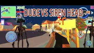DUDE VS SIREN HEAD YANG MENYERANG - Dude Theft war