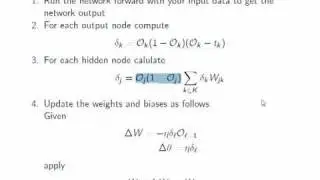 Neural network tutorial: The back-propagation algorithm (Part 2)