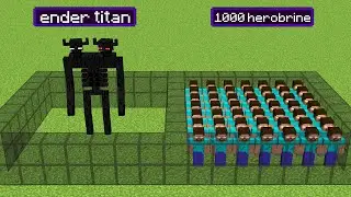 ender titan vs 1000 herobrine