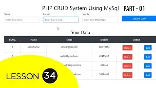 Crud System in PHP with MySQL Intro part 1 in Hindi - 34